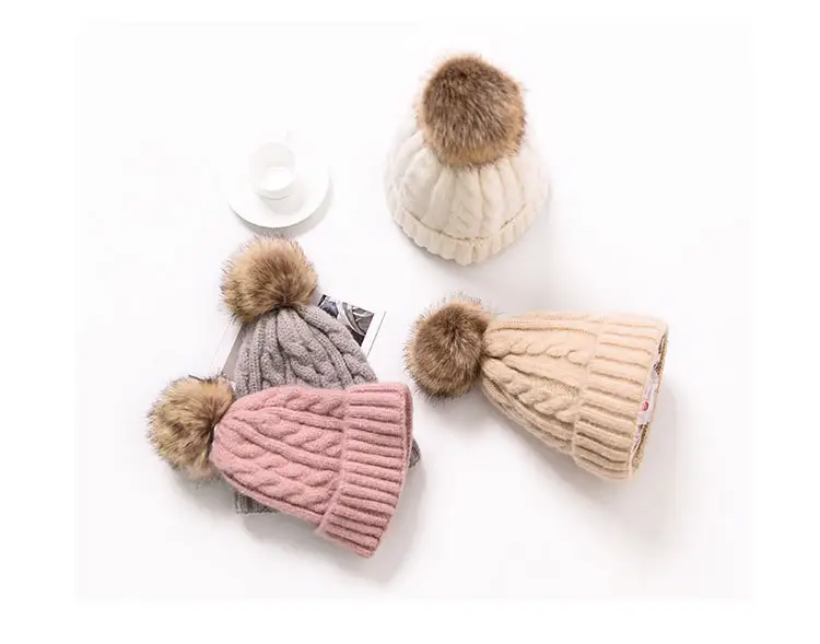 2019 Offre Spéciale personnalisé hiver femmes bébé animal bonnet