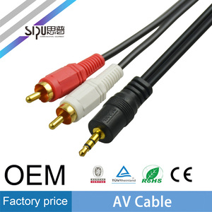 SIPU cable de audio de vídeo de <span class=keywords><strong>precio</strong></span> de fábrica para dvd al por mayor macho a 3rca macho Av y cables de altavoz - Product Image 3