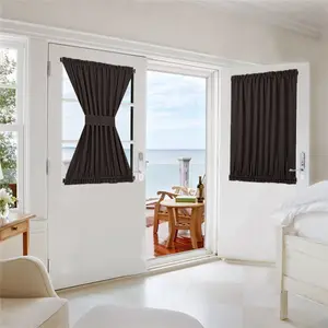 High Quality Polyester Thermal Insulated Window Curtains , Blackout Door Curtain