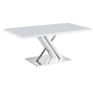 Rond en verre trempé transparent haut socle en marbre salon café table à manger moderne - Product Image 1
