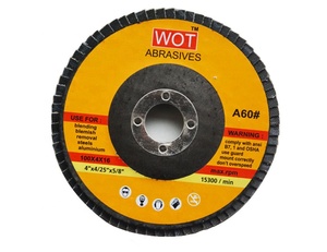 WOT T27 4 pulgadas 60 #   Disco de Láminas Abrasivo para Pulir Acero Inoxidable - Product Image 1