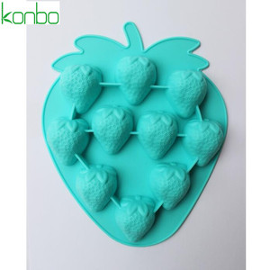 Dâu Tây Cá Nhân Tùy Chỉnh <span class=keywords><strong>Silicone</strong></span> <span class=keywords><strong>Ice</strong></span> Cream Khuôn <span class=keywords><strong>Ice</strong></span> <span class=keywords><strong>Cube</strong></span> Khay Khuôn - Product Image 5
