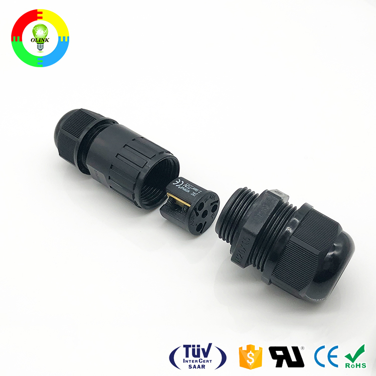 Olink alto nivel impermeable 2 pin cable eléctrico enchufe conector IP67
