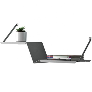 Nordic Nero In <span class=keywords><strong>Ferro</strong></span> <span class=keywords><strong>Battuto</strong></span> <span class=keywords><strong>Scaffale</strong></span> Rack di Stoccaggio Mensola A Muro per la Casa Ristorante Ufficio - Product Image 1