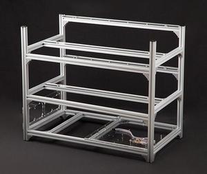 Apilable 12 GPU <span class=keywords><strong>Crypto</strong></span> moneda aluminio Aire Libre marco minería minero Rig Case - Product Image 5