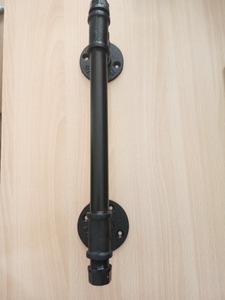 Steampunk phong cách công nghiệp cửa xử lý với Chic ống sắt Đen - Product Image 6