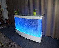 Comptoir mobile LED à bulles 2018, comptoir frontal, table de réception pour bar, club, KTV, restaurant