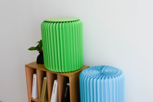 Tabouret <span class=keywords><strong>en</strong></span> <span class=keywords><strong>nid</strong></span> <span class=keywords><strong>d</strong></span>'<span class=keywords><strong>abeille</strong></span> de 42 cm de hauteur, <span class=keywords><strong>chaise</strong></span> pliable flexible, tabouret <span class=keywords><strong>en</strong></span> papier extensible pour les salons professionnels, les fêtes et les événements - Product Image 2