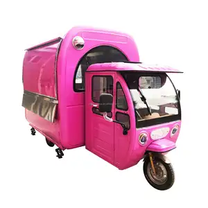 Electric China Mobile Food Cart Bike Mobile Food Truck With 3 Wheels