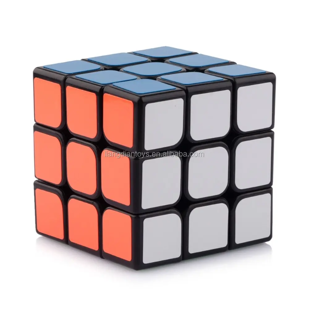 Nouveau Puzzle Cube de vitesse noir lisse 3x3x3