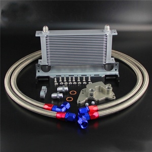 19 Row Oil Cooler w/Staffa Kit Tubo Flessibile Per Mini Cooper S R56 Adattatore Filtro - Product Image 3