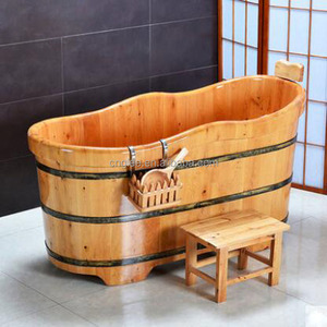 Bañeras de Madera para Una Persona con Tapa, Diseño Ovalado - Product Image 5