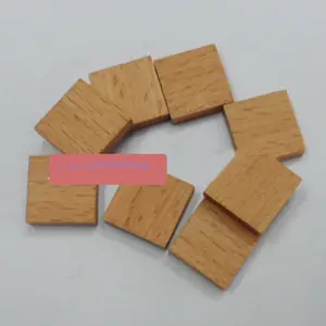 Piezas cuadradas de madera de haya 20mm
