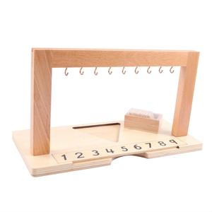 Juguetes Educativos Montessori de Madera de Alta Calidad, Material Didáctico de Matemáticas Montessori, Soporte para Escaleras de Cuentas de Colores - Product Image 4