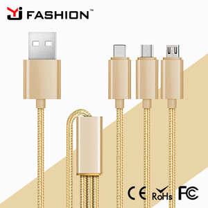 Yj MODE 3 en 1 Micro USB Câble Pour <span class=keywords><strong>iPhone</strong></span> 7 6 6 s Plus 5S <span class=keywords><strong>SE</strong></span> Pour Samsung Xiaomi Meizu - Product Image 1