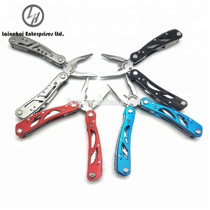 2025 nouvelle tendance Multitools extérieur en acier inoxydable pince pliante couleur argent LHY03 modèle PA sac - Product Image 2