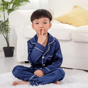 2019ホット販売ファッション快適かわいい通気性シャツ子供パジャマ男の子服セット子供服卸売