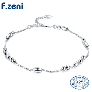 925 Sterling <strong>Silver</strong> Chain <strong>Anklets</strong> Fashion Beads <strong>Designer</strong> <strong>Anklet</strong>