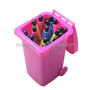 DCDEAL — poubelle de rangement, Mini corbeille <span class=keywords><strong>à</strong></span> roulettes, <span class=keywords><strong>Pot</strong></span> de porte-<span class=keywords><strong>crayon</strong></span> (ro), organisateur de papeterie de bureau propre - Product Image 5