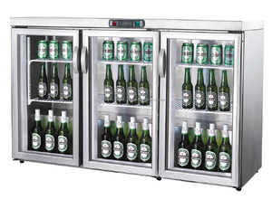 Acclamation de joie chine usine bar en acier inoxydable de l'équipement mobile mini <span class=keywords><strong>3</strong></span> montant de porte refroidisseur de bière - Product Image 1