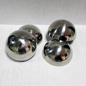 Demi-sphère en acier inoxydable poli miroir, métal, demi-sphère creuse - Product Image 2