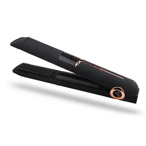 customized portable cordless hair straightener with power bank