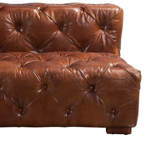 خمر تشيسترفيلد ركن أريكة جلدية - Product Image 6