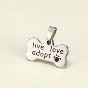 Pendentif Live <span class=keywords><strong>Love</strong></span> Adopt-Cadeau d'amant de chien-Cadeau d'amant d'animal-Pendentif de charme de chien - Product Image 3