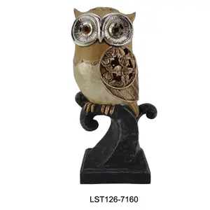 Wholesale Home Decor <strong>Owl</strong> <strong>Ornaments</strong> Cute Resin <strong>Owl</strong> Statue Crafts Home Desktop Living Room Decoration - Product Image 1