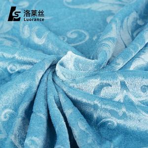 Buon prezzo di ordinazione spazzolato in rilievo panne cielo <span class=keywords><strong>blu</strong></span> tessuto in <span class=keywords><strong>velluto</strong></span> - Product Image 2