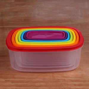 Caja de plástico para almacenamiento de cocina, 7 unidades - Product Image 3