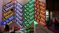 Shenzhen Meiyad LED P10 único/rojo/verde/azul/blanco/amarillo desplazamiento pantalla 32*16 puntos LED fabricante