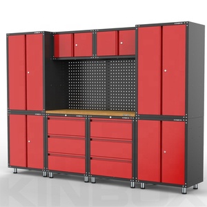 Kinbox 11ชิ้น Modular ตู้โรงรถฮาร์ดแวร์ตารางการทำงานสำหรับการจัดเก็บเครื่องมือ - Product Image 6