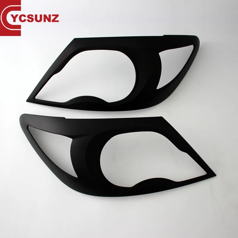 YCSUNZ Hilux 2005 ABS Matte Black Head light Cover VIGO 2005 2006 2007 2008 Hilux 4x4 Accessories