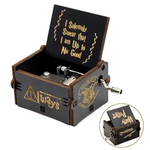 Thema Hand Crank Muzikale Houten Harry Pawaca Potter Muziekdoos