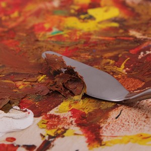 Chất lượng cao 5-mảnh gỗ Xử lý kim loại bảng sơn dao sồi gỗ thép và bán buôn Acrylic chất liệu bộ nghệ thuật - Product Image 6