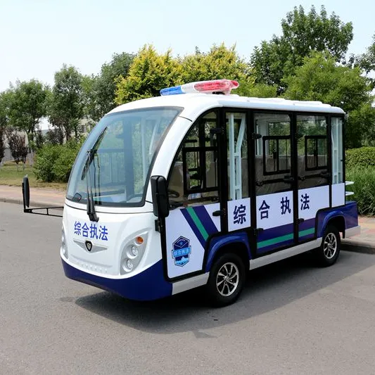 CE-geprüfte elektrische geschlossene Sightseeing-Bus-Shuttle 8-Sitzer