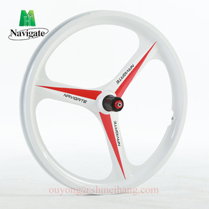 Jantes de vélo d'origine Navigate 20 ''3 rayons Mag City BMX Jantes de vélo <span class=keywords><strong>VTT</strong></span> V Frein à disque Frein <span class=keywords><strong>avant</strong></span> arrière Cassette Hub Jantes - Product Image 2