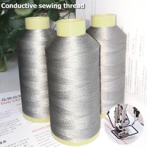 Filo Conduttivo per Cuciture di Indumenti, Filo da Cucito Conduttivo in Fibra d'Argento, Filo da Ricamo per Prodotti Sensoriali - Product Image 3