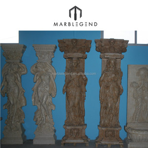 Roman <strong>limestone</strong> <strong>column</strong> pillars <strong>column</strong> gazebos marble gazebo statue burnishing pillars solid pfm support oem customized - Product Image 2