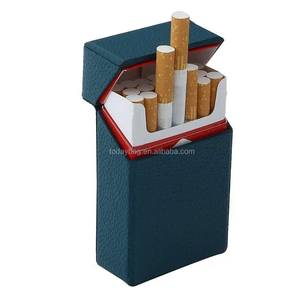 In pelle Pacchetto di Sigarette Caso/Scatola/Supporto per Regolare Re Sigarette di Dimensioni