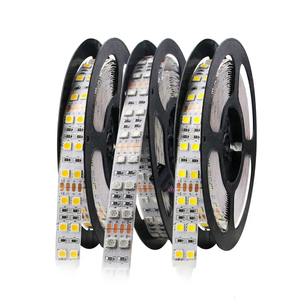 Double Row 120 leds/m 5M DC 12V 600Led waterproof SMD 5050 RGB Warm White led strip Flexible ribbon light