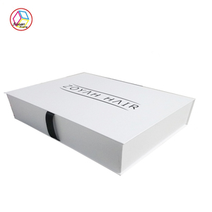 맞춤형 화이트 고급 리본 선물 상자: 프리미엄 포장을 위한 마그네틱 박스 - Product Image 4