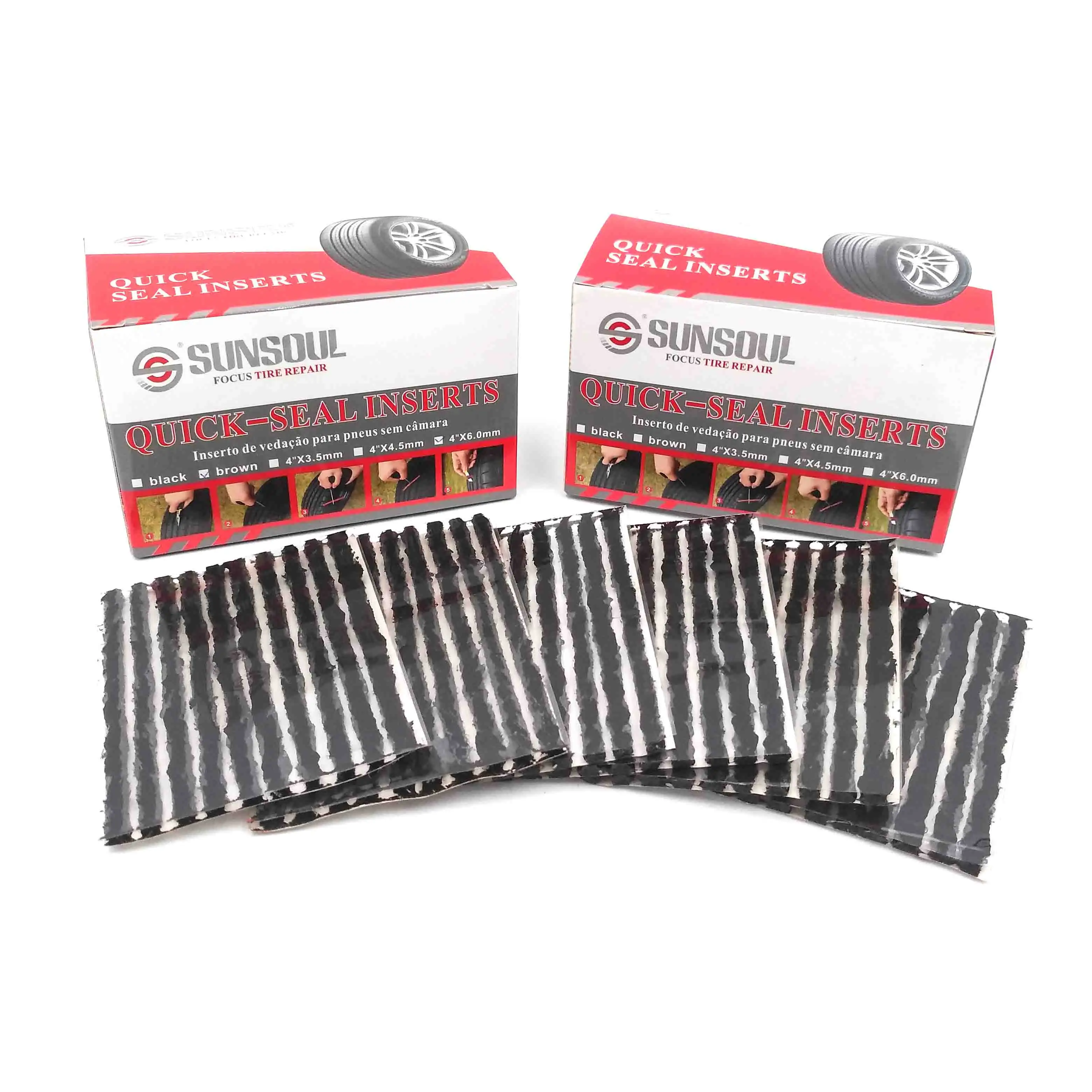 Sunsoul Plug Quick Insert Tubeless Tires Strips Tire Rubber Strip Seal tubeless strings