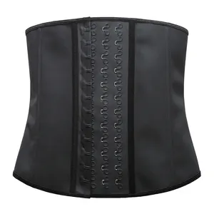 Latex Hooks Corset Wholesale ann chery plus fajas colombiana  training waist slimming corset OEM private label waist cincher