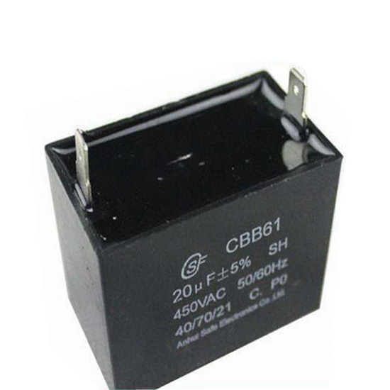 Condensatore Di Marcia CBB61 Per Motore Ventilatore &ndash; 20uF, 450V AC, &plusmn;5%