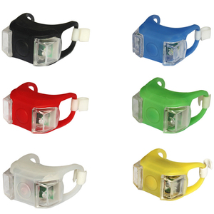 Avvertimento da montagna luce per bici impermeabile in silicone 2LED fanale posteriore sicurezza per la guida notturna accessori per bici più caldi per bambini - Product Image 4