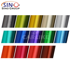 <span class=keywords><strong>De</strong></span> alta calidad <span class=keywords><strong>de</strong></span> la burbuja <span class=keywords><strong>de</strong></span> aire libre cromo plata cepillado película del vinilo del abrigo del coche - Product Image 5