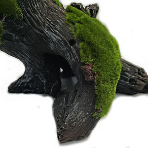 Aquarium Decoratie Kunstmatige Boomstronken Hars Drijfhout Wortel Met Mos Voor Fish Tank Decor - Product Image 6