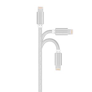 OEM Logo 2.0 4-Core Dây Bện Hợp Kim Nhôm <span class=keywords><strong>USB</strong></span> Sạc Cáp Đầy Màu Sắc Nylon Áo Khoác Dữ Liệu Dây Cho Iphone Mfi Chứng Nhận IOS - Product Image 6